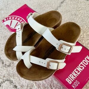 Birkenstock White Mayari Slide Sandals (US Size 9 Toddler)